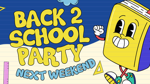 Back To School Party: Invite a Friend Ministry Graphics