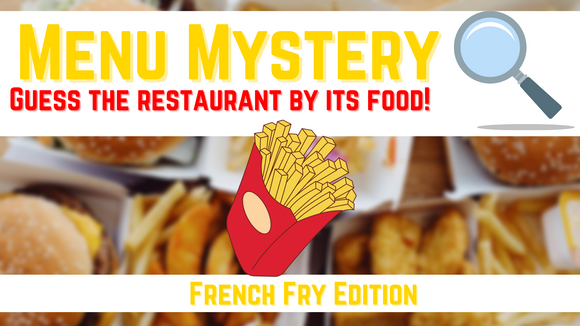 Menu Mystery Fries Edition on Screen Game