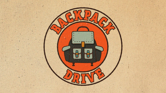 Back to School Backpack Drive Title Graphic