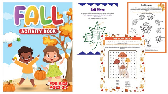 Fall Activity Book (Ages 3-7)