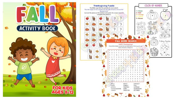 Fall Activity Book (Ages 8-12)
