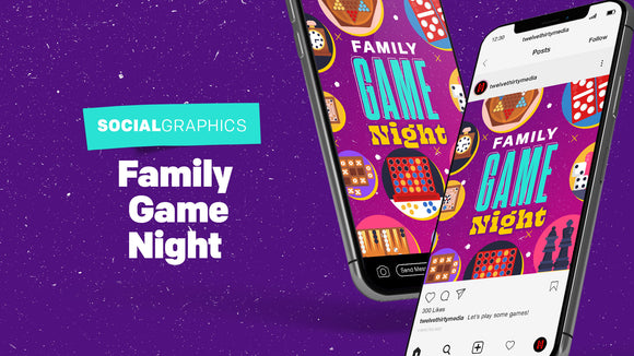 Family Game Night Social Graphics