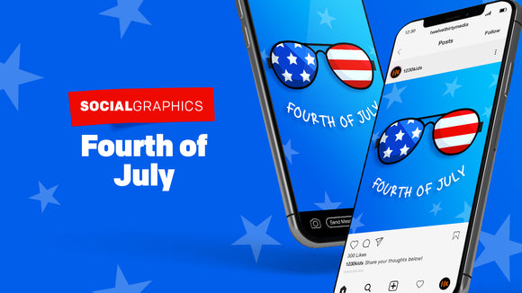 4th of July Social Graphics