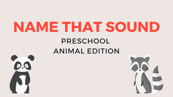 Name That Animal Sound [Preschool Edition] Crowd Breaker Video