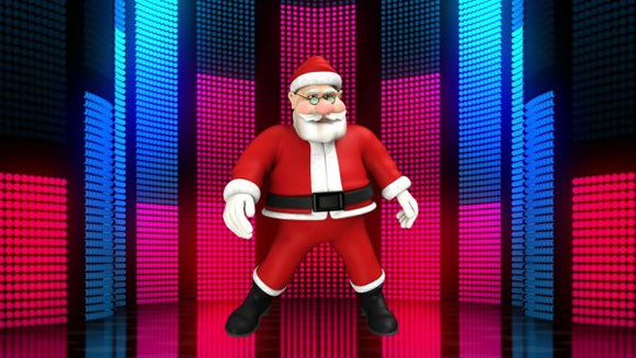 Christmas Dancing Santa Countdown Video