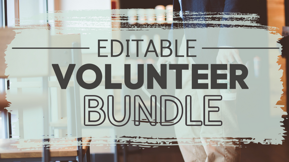 Editable Volunteer Bundle