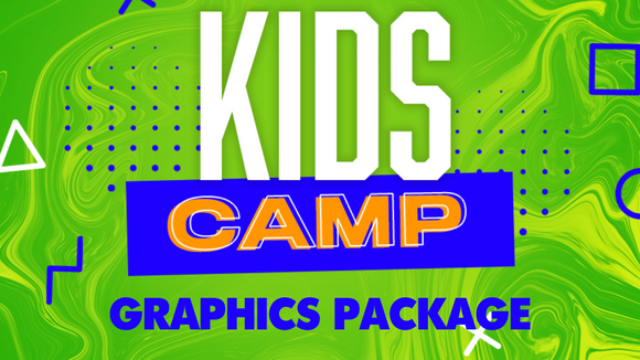 Kids Camp Title Graphics Bundle