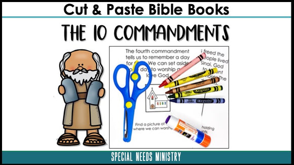 The 10 Commandments Adapted Books [Black and White]