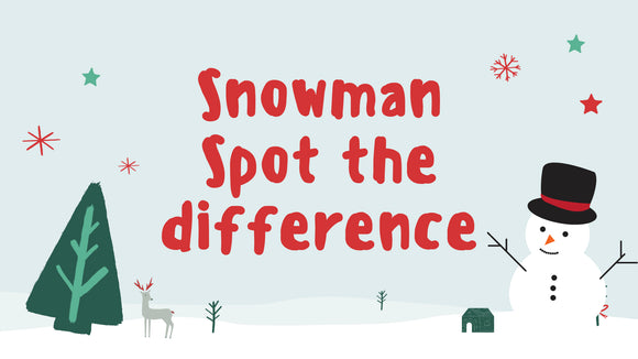 Snowman Spot the Difference on Screen Game