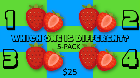 Which One is Different [Summer 5 Pack] On Screen Game – KidzMatter