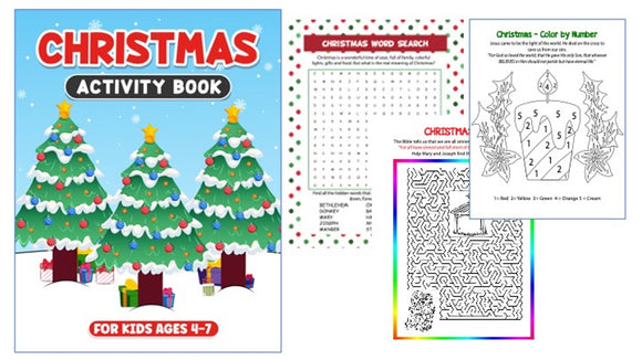 Christmas Activity Books (Age 3-7)