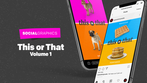 This or That: Volume 1 Social Media Graphics